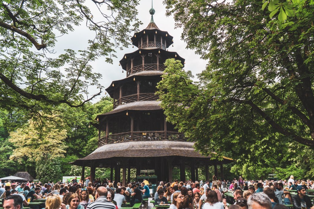 Munich Chinese Tower Beer Garden Munich Beer Garden Crawl