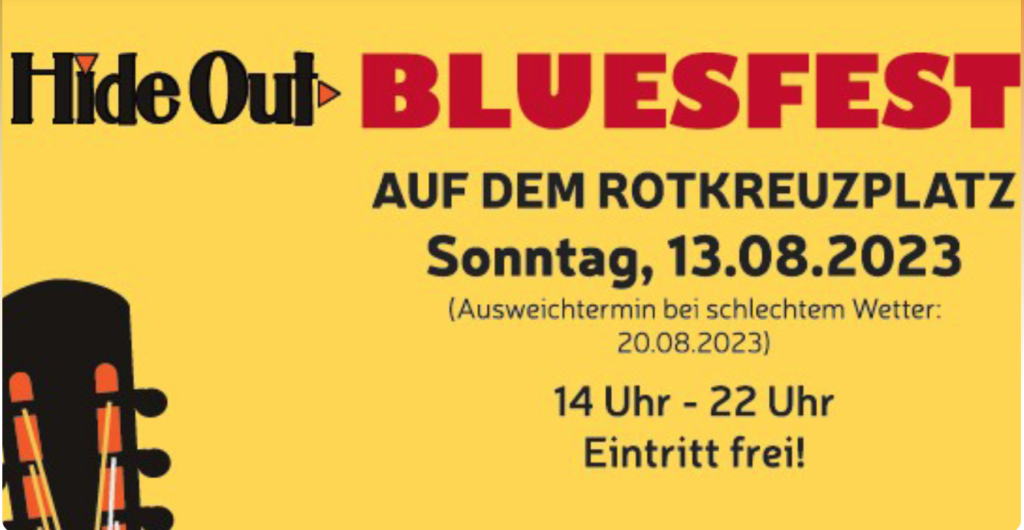 Free August Events  Rotkreuzplatz Bluesfest